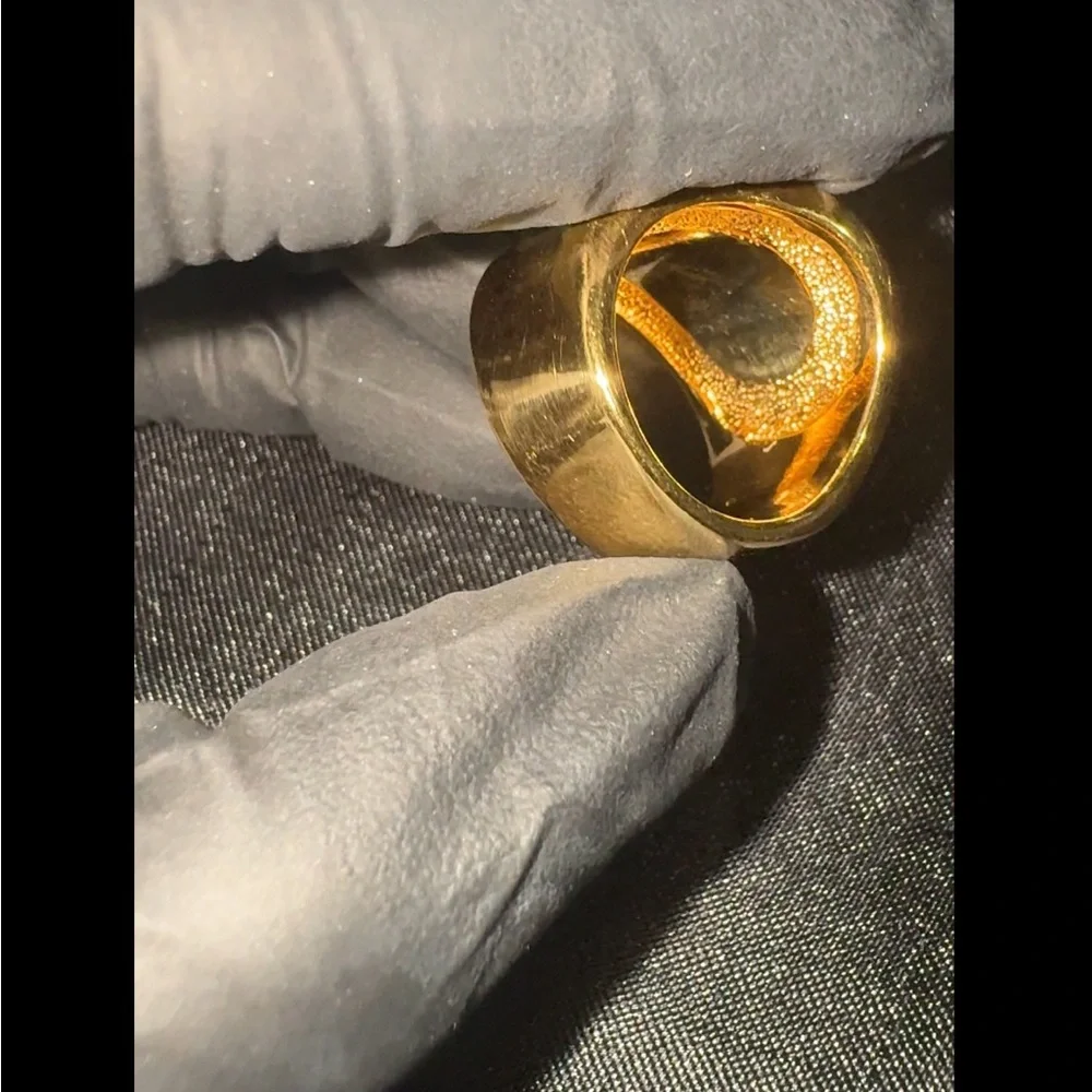 Monet Dual-Tone Gold and Silver Wearable Ring
